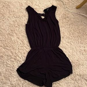 Simple black romper
